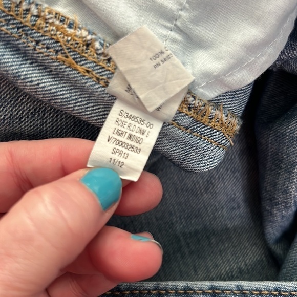 Gap Factory Jean Shorts size 8 med light Wash retro - Picture 6 of 9